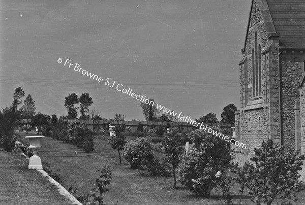 GARDENS AROUND THE CHURCH FROM SOUTH SIDE